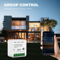 Module d'interrupteur WiFi intelligent Mini 16A 240V pour système domotique, compatible Tuya, disjoncteur dissimulé avec minuterie et commande vocale