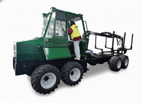 BITSMANN Trasportatore di Legname Compatto con Motore Diesel da 3,5 Tonnellate |   Mini Trasportatore di Legname con Pinza per Disboscamento Forestale, Garanzia di 1 Anno
