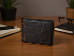 Portafoglio da Uomo in Vera Pelle, Chiusura a 7 Pieghe, Stile Minimalista, Ideale come Regalo - Product Image 2