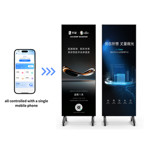 Màu sắc cao salon tóc <span class=keywords><strong>LED</strong></span> hiển thị video Bảng điều chỉnh kích thước tùy chỉnh thiết kế mỏng cho quầy lễ tân gương - Product Image 2