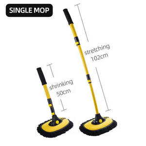 Cepillo de Lavado de Ruedas de Coche de Chenilla de Aluminio al por Mayor con Mango Extensible de Alta Durabilidad - Product Image 6