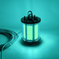 Lampe de pêche sous-marine LED RGB IP68 populaire 1000W 1500W avec leurre vert pour calamar et thon