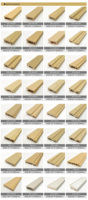 Profilé de sol WPC DG-5014, accessoires décoratifs pour bords de terrasse WPC modernes, profilés de sol en forme de L à angle droit