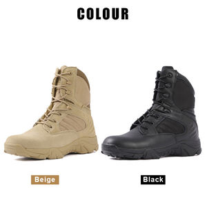 Botas Tácticas de Cuero para Hombre, Doble Protección, Impermeables, Transpirables, para Senderismo en el Desierto, Correr, Actividades al Aire Libre en la Jungla, OEM - Product Image 4
