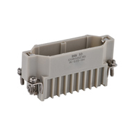 Conector Rectangular Industrial de Alta Resistencia WEVEL HD-025-M/F, 25 Pines, 10A, 250V, Macho/Hembra, IP65, Aleación de Aluminio Fundido a Presión