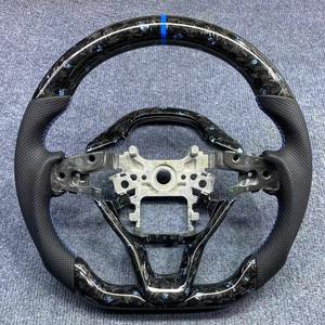 Volant de direction en cuir rouge sport personnalisé CarbMod en fibre de carbone pour 4 branches, 50 mm de diamètre, pour Accord 10e génération - Product Image 3