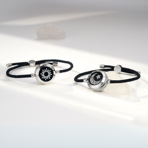 Joyería Inteligente de Moda <span class=keywords><strong>TOTWOO</strong></span>, Pulseras de Contacto de Larga Distancia Sol y Luna para Parejas, Joyería con Emparejamiento Bluetooth - Product Image 1