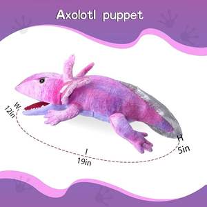 Marioneta <span class=keywords><strong>de</strong></span> peluche Axolotl, <span class=keywords><strong>marionetas</strong></span> <span class=keywords><strong>de</strong></span> <span class=keywords><strong>mano</strong></span> para juegos <span class=keywords><strong>de</strong></span> rol <span class=keywords><strong>de</strong></span> animales <span class=keywords><strong>de</strong></span> peluche suaves para niños, <span class=keywords><strong>marionetas</strong></span> <span class=keywords><strong>grandes</strong></span> <span class=keywords><strong>de</strong></span> animales con boca móvil - Product Image 3
