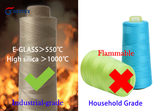 Прямые продажи с завода, 4 нити из высокотемпературного стекловолокна с высоким содержанием диоксида кремния с содержанием 96% Sio2 - Product Image 2