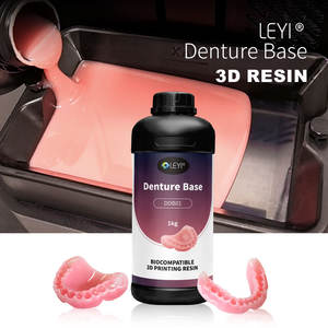 Résine d'impression 3D dentaire LEYI DDB01 pour bases de prothèses amovibles, haute résistance aux chocs, non cassante - Product Image 2