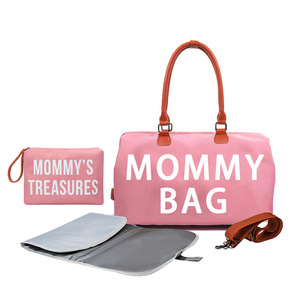 Bolsa de Maternidad Impermeable de un Solo Hombro, Bolsa de Mano Grande para Mamá, Juego de Bolsas para Pañales de Bebé - Product Image 2