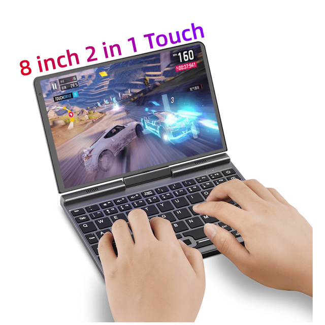 New PC Portable 8inch Touch Screen Intel N100 Quad Core Mini Laptop with English Keyboard