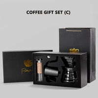 Nouveau Kit de Café Arabe Premium 6 ou 8 Pièces avec Bouilloire Verseuse, Moulin Manuel et Ensemble de Préparation du Café par Infusion Manuelle