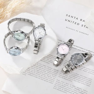 Trendy Casual Quartz <strong>Watch</strong> for Women Girls DIY Italian Charm Bracelet <strong>Stitching</strong> <strong>Watch</strong> Strap Daily Decorative <strong>Watches</strong> Wholesale - Product Image 6