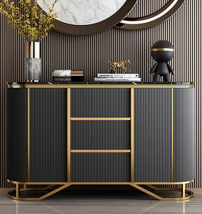 Mobile e Credenza <span class=keywords><strong>da</strong></span> <span class=keywords><strong>Soggiorno</strong></span> Moderni di Lusso con Design a Pannelli, in Legno Ecologico per Uso Alberghiero, Fabbricato in Cina - Product Image 2
