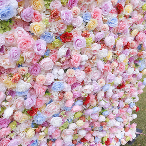 Custom 5D <b>Artificial</b> <b>Flower</b> <b>Wall</b> Background Wedding Decor Outdoor Photography Multi-Types Fake <b>Flower</b> <b>Wall</b> - Product Image 4