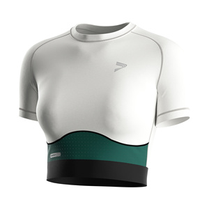 Conjunto Deportivo para Mujer, Top Corto y Pantalones Cortos Ajustados, Súper Suaves, Transpirables y Elásticos para Entrenamiento de Maratón - Product Image 3