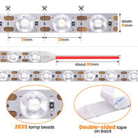 Vente en gros de nouvelle lentille à réflexion diffuse ultra lumineuse 10m 24V 2835 bande de LED flexible blanc chaud Nature rétro-éclairage CRI90