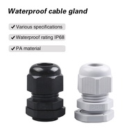 Kit de raccords de câbles électriques en nylon blanc IP68 étanche PG11, vente en gros industrielle, directement de l'usine, pour fils de 5-10 mm