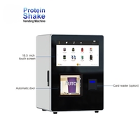 Mesin Penjual Protein Shake Otomatis Penuh Berkualitas Tinggi untuk Gym, Layar Sentuh 18.5 inci, Wi-Fi 4G LTE GS801 Card