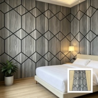Panneau mural acoustique en fibre de polyester durable, moderne, insonorisant, écologique, de haute qualité, ignifuge, pour salon