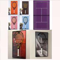 Vitrine murale anti-poussière pour raquette de tennis sans éclairage, cadre de présentation pour objets sportifs