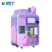 Mesin Penjual Permen Kapas Otomatis Pintar dengan Lengan Robot dari Baja Tahan Karat dan Fungsi SDK untuk Penggunaan Komersial di Mal dan Tempat Wisata.