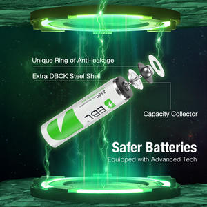 EBL OEM - Paquete de 4 Pilas Recargables de Ni-MH de Alto Rendimiento y Larga Duración, <span class=keywords><strong>1</strong></span>.2V <span class=keywords><strong>AA</strong></span>, 2500 mAh, con Caja - Product Image 4