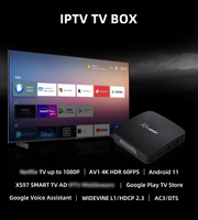 Boîtier TV intelligent XS97 Android 11 4K HDR Octa Core Amlogic S905X3 Wi-Fi 6 Google Play Store
