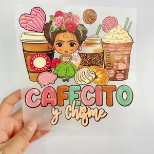 Fábrica personalizada de varios tamaños DTF Transferencia de Calor serigrafía transferencias calor prensa pegatinas vinilo diseños impresión en camiseta