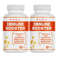 Capsules de soutien immunitaire |   avec Vitamine C, D3, Zinc, Baies d'églantier, Ail et Échinacée |   90 Capsules