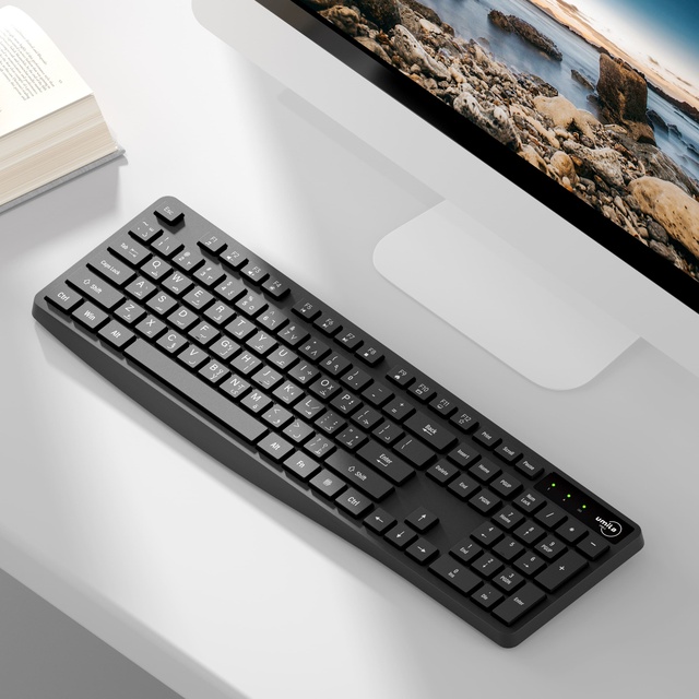 New Customizable USB 2.4G Wireless Office Keyboard & Mouse Set (Arabic Version)