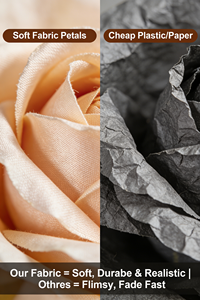 Fleurs artificielles de haute qualité, réalistes, décoratives pour l'extérieur, en vrac, pour les bouquets de mariage - Product Image 6