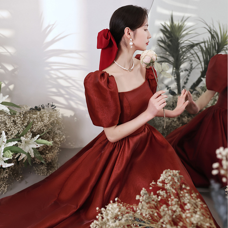Shop Our 2021 Red Engagement Dress Collection - Elegant & Sustainable