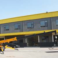 3 Tonnen 5 Tonnen 6 Tonnen 8 Tonnen Raupen-Spinnenkran Kompakter Hydraulischer Mobilkran mit Fernbedienung Kleiner Raupen-Hebekran mit Ausleger