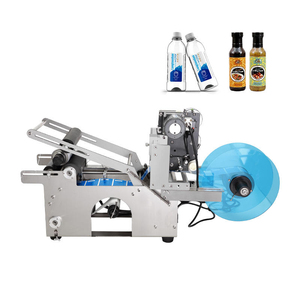 Machine d'étiquetage semi-automatique MT-50D à prix abordable pour pots cosmétiques avec imprimante de codage de date, application pour bouteilles, aliments et boissons, moteur intégré - Product Image 3