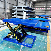 Table élévatrice à ciseaux stationnaire, certifiée AC, hydraulique électrique, gain de place, installation facile, pour usine et entrepôt