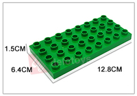 DELO TOYS (12 Warna) 4*8 Titik Balok Bangunan MOC Mainan Mini untuk Anak-anak Batu Bata Kreatif Baru Plastik ABS Baseplate 4x8 (DB010)