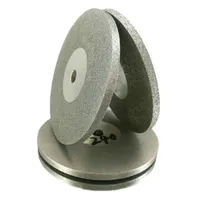 Disque diamanté double face haute performance 45-1000 grain disque de meulage diamanté lapidaire coupe aplatissement pour disque abrasif