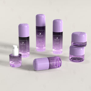 مجموعة تغليف مستحضرات تجميل فاخرة ملونة شفافة على طراز أمريكا مع غطاء بلاستيكي حلزوني دائري - Product Image 2