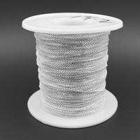 Chaîne fine en argent sterling 925 pour la fabrication de bijoux, rouleau de câble inachevé, fabrication de collier
