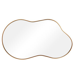 Espejo de Pared con Marco Metálico, Espejo de Pared de Lujo, Espejo Decorativo Colgante con Forma - Product Image 2