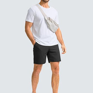 Pantalones Cortos de Golf Ligeros de Cintura Media de 7 Pulgadas para Hombre, Casuales, de Secado Rápido, Transpirables, Elásticos, con Frente Plano y 3 Bolsillos, Servicio OEM - Product Image 2