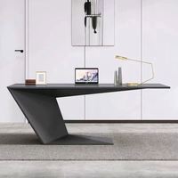 Bureau de direction moderne et élégant, table de travail créative et accessible, bureau d'étude décontracté, design luxueux, finition peinte, extensible, pour la maison