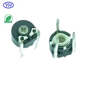 Cheaper Price High Quality 6mm Spain Trimmer Potentiometer 10K 20K 10K 220K 47K 470Kohm With Cross And Hexagonal Rotors