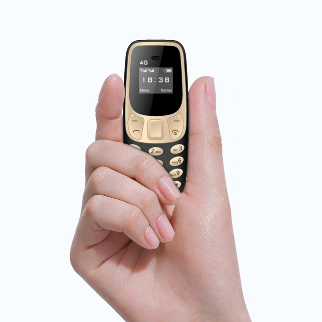 BM10 LTE Mini Mobile Phone 4G Dual SIM Card Speed Dial Call Recording MP3 Player 0.66" Display Smallest Cellphones