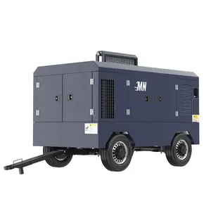 China brand Minnuo factory 185 cfm diesel air compressor for sale for Argentina