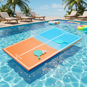 Mesa de Ping Pong Flotante Resistente WOOWAVE, Mesa de Juego Plegable y Portátil <span class=keywords><strong>para</strong></span> Playa y Piscina - Product Image 1