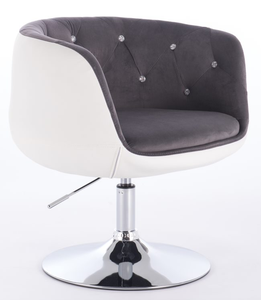 Silla de Salón Moderna de Cuero Sintético al por Mayor, Silla Giratoria Redonda para <span class=keywords><strong>Peluquería</strong></span>, Silla de Belleza - Product Image 5