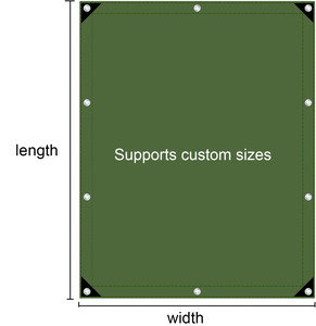 Teloni in tela cerata resistente da 13 once, 10x12 piedi, su misura, con occhielli antiruggine per tende da campeggio, tettoie, tetto, impilamento legna - Product Image 3